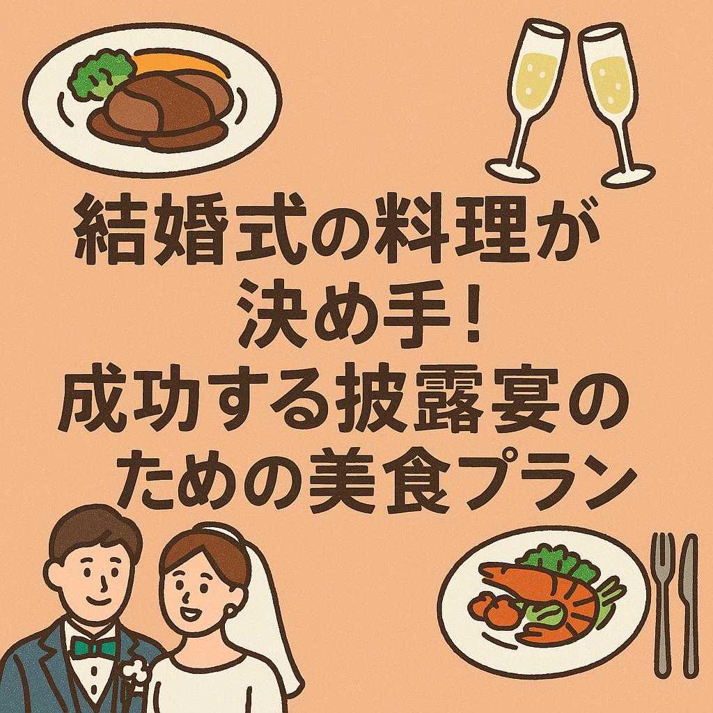 結婚式の料理が決め手！成功する披露宴のための美食プラン