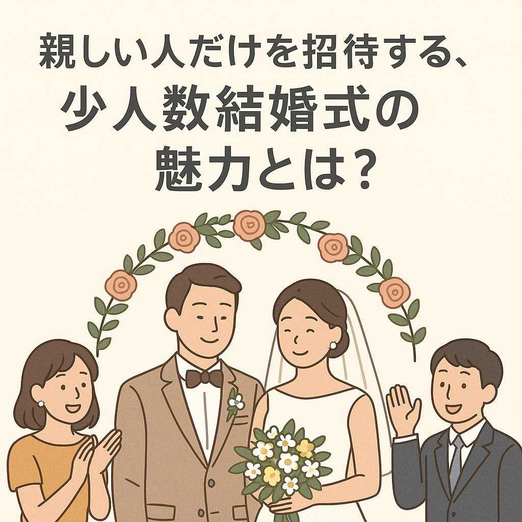 親しい人だけを招待する、少人数結婚式の魅力とは？
