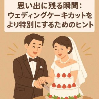 思い出に残る瞬間：ウェディングケーキカットをより特別にするためのヒント