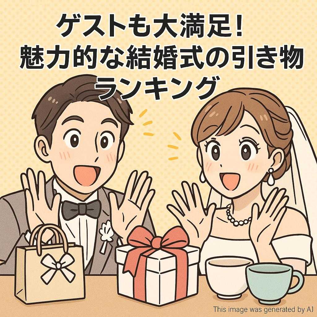 ゲストも大満足！魅力的な結婚式の引き出物ランキング