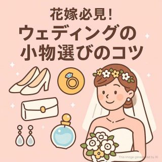 花嫁必見！ウェディングの小物選びのコツ
