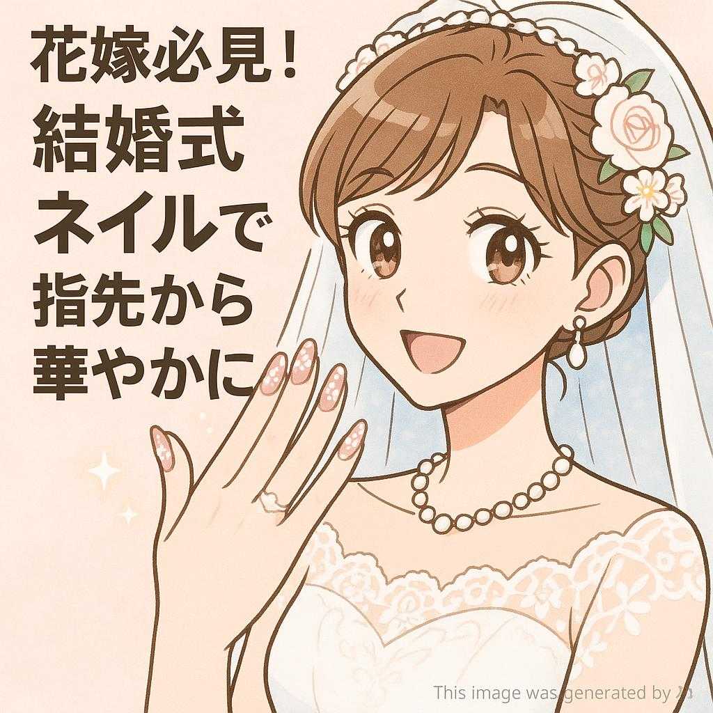 花嫁必見！結婚式ネイルで指先から華やかに