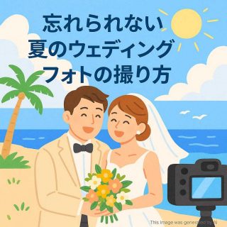 忘れられない夏のウェディングフォトの撮り方