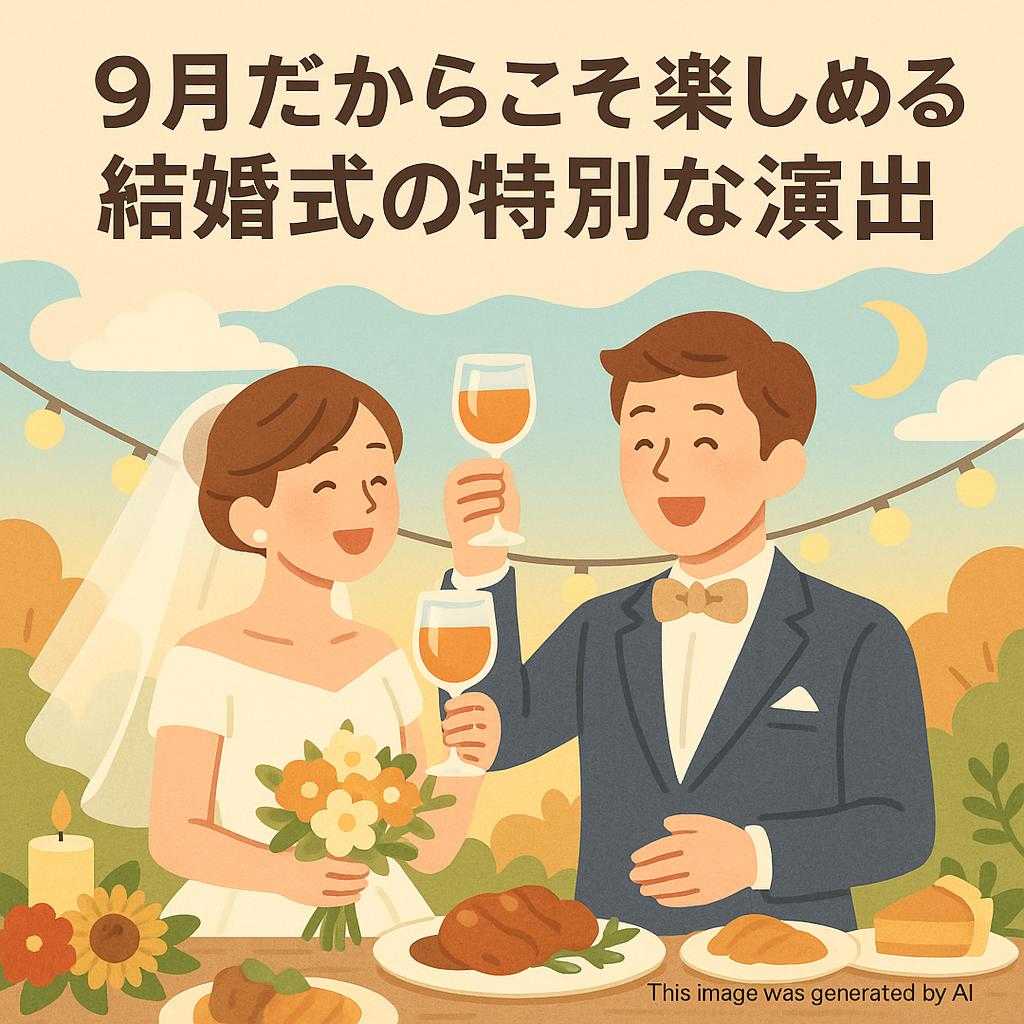 9月だからこそ楽しめる結婚式の特別な演出