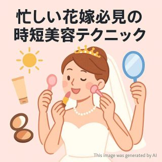 忙しい花嫁必見の時短美容テクニック