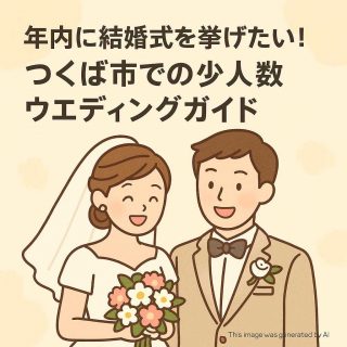 年内に結婚式を挙げたい！つくば市での少人数ウエディングガイド