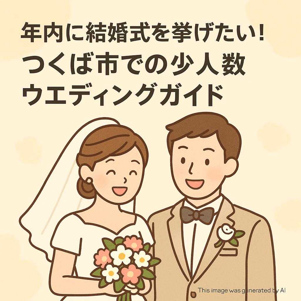 年内に結婚式を挙げたい！つくば市での少人数ウエディングガイド
