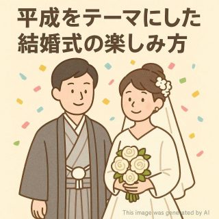 平成をテーマにした結婚式の楽しみ方