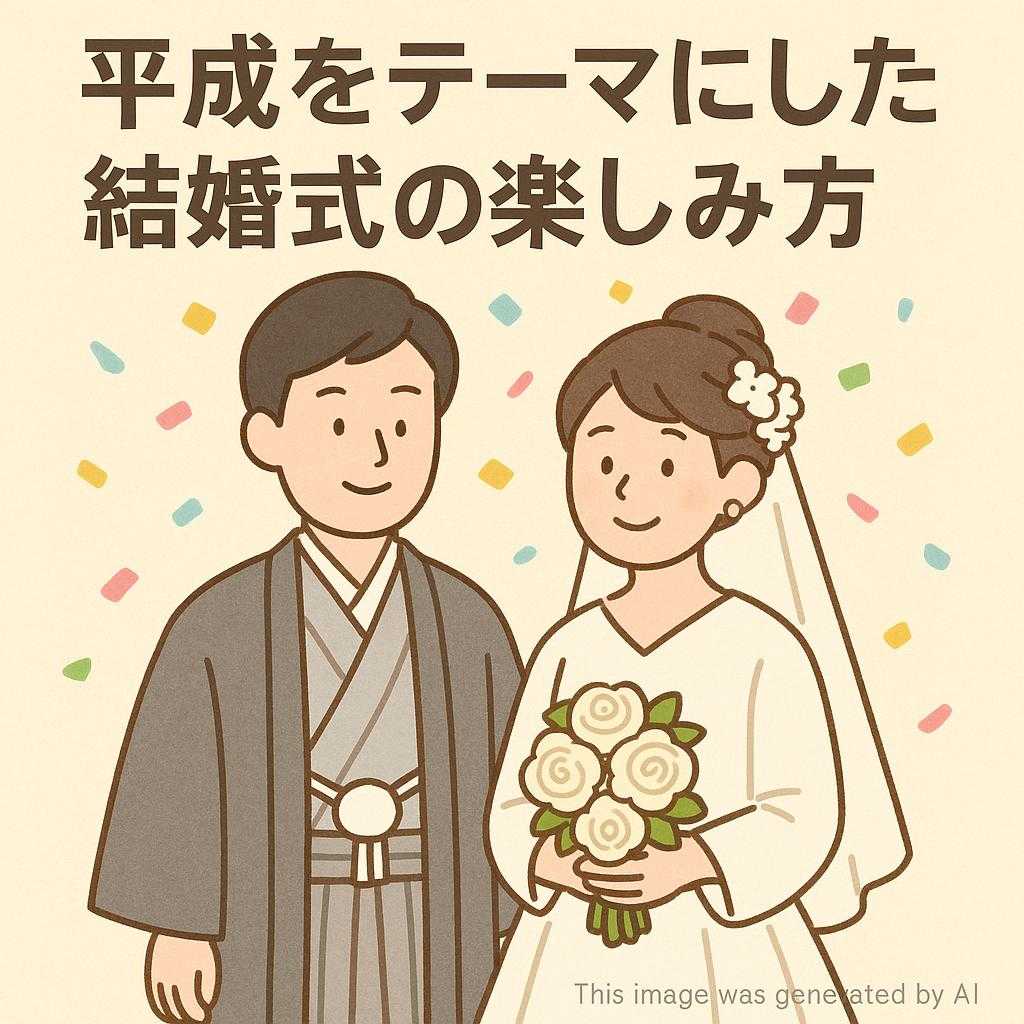 平成をテーマにした結婚式の楽しみ方