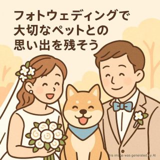 フォトウェディングで大切なペットとの思い出を残そう