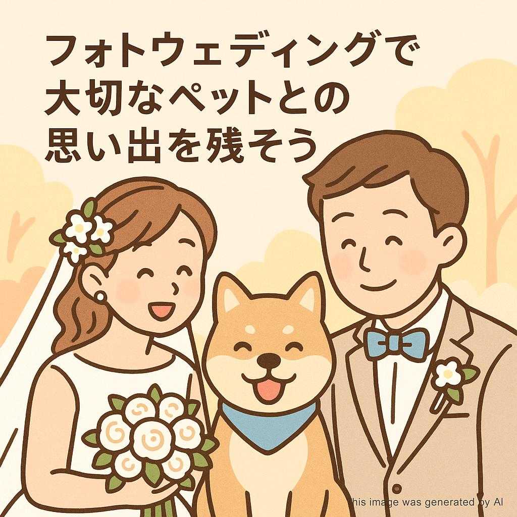 フォトウェディングで大切なペットとの思い出を残そう
