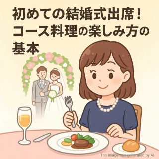 初めての結婚式出席！コース料理の楽しみ方の基本