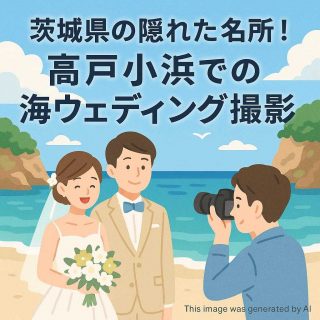 茨城県の隠れた名所！高戸小浜での海ウェディング撮影