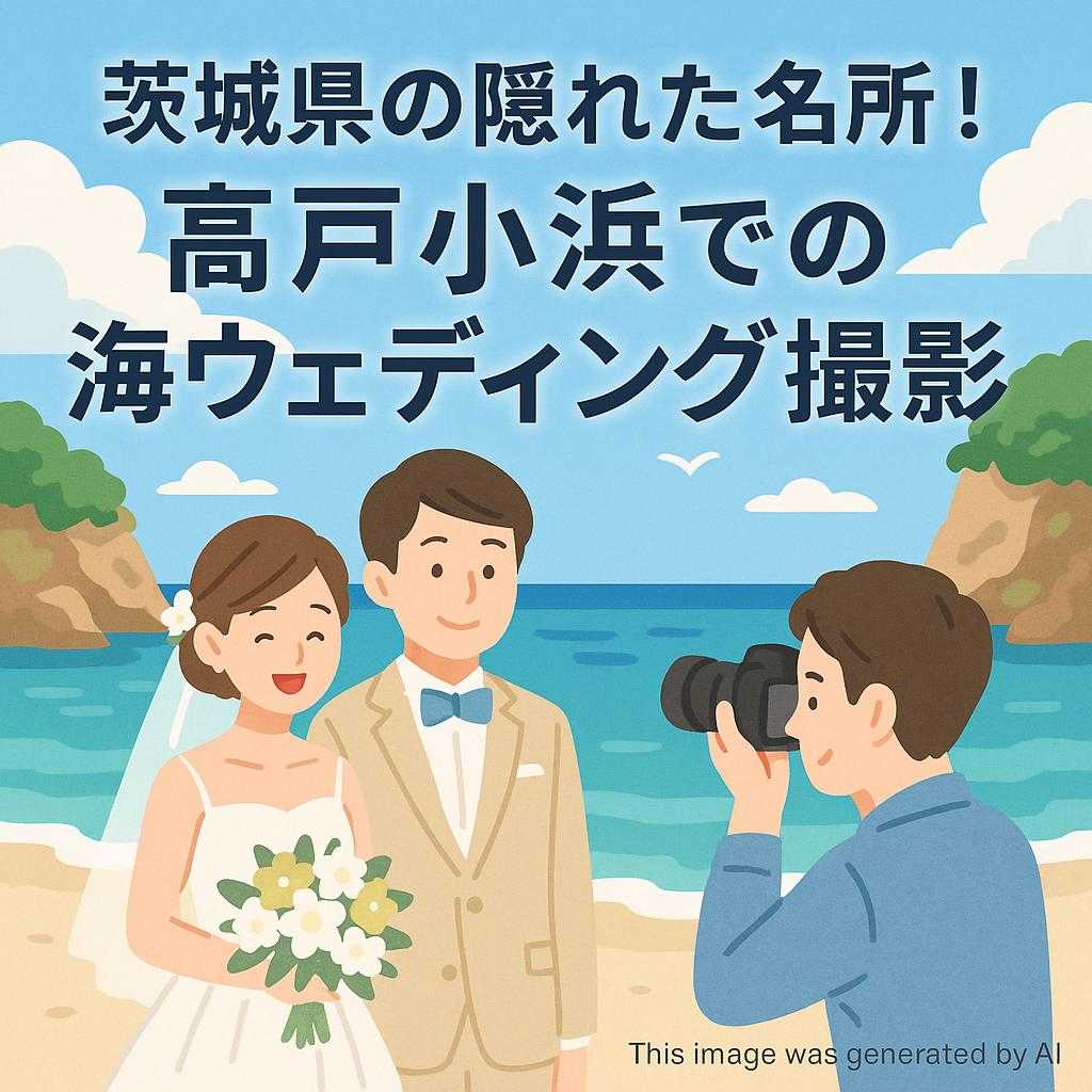 茨城県の隠れた名所！高戸小浜での海ウェディング撮影