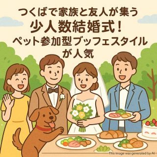 つくばで家族と友人が集う少人数結婚式！ペット参加型ブッフェスタイルが人気