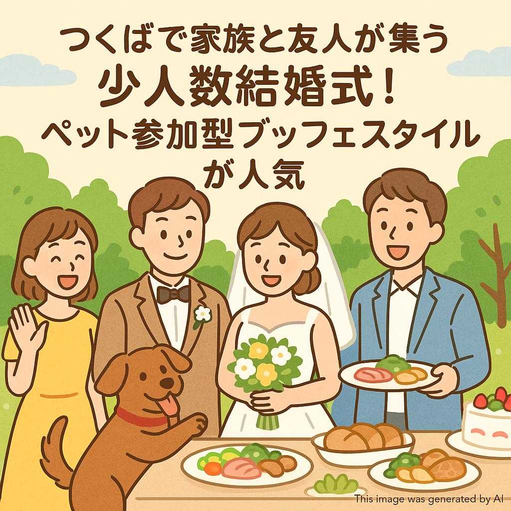 つくばで家族と友人が集う少人数結婚式！ペット参加型ブッフェスタイルが人気