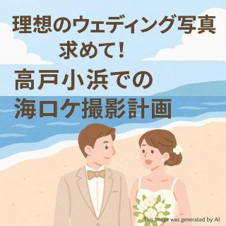 理想のウェディング写真を求めて！高戸小浜での海ロケ撮影計画