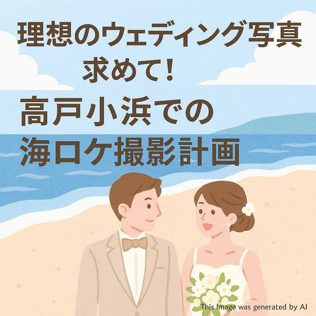 理想のウェディング写真を求めて！高戸小浜での海ロケ撮影計画