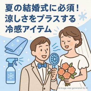 夏の結婚式に必須！涼しさをプラスする冷感アイテム