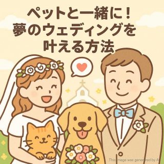 ペットと一緒に！夢のウェディングを叶える方法