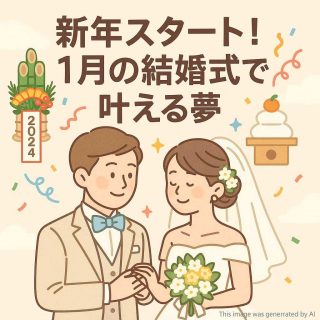 新年スタート！1月の結婚式で叶える夢