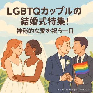 LGBTQカップルの結婚式特集！神秘的な愛を祝う一日