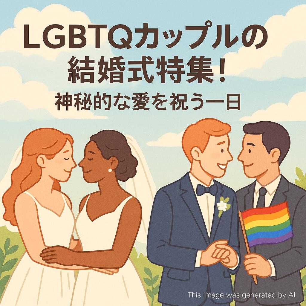 LGBTQカップルの結婚式特集！神秘的な愛を祝う一日