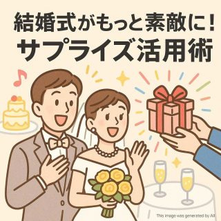 結婚式がもっと素敵に！サプライズ活用術