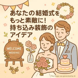 あなたの結婚式をもっと素敵に！持ち込み装飾のアイデア