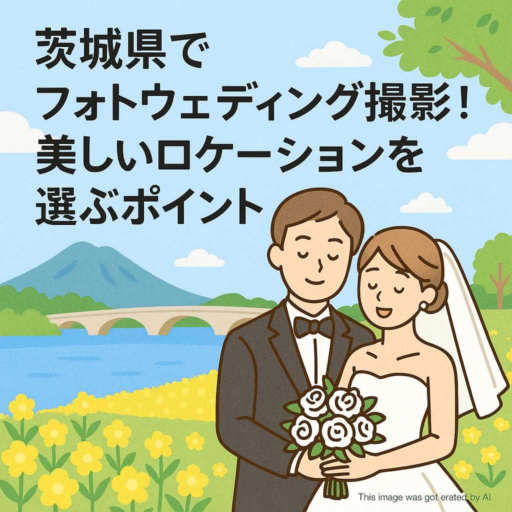 茨城県でフォトウェディング撮影！美しいロケーションを選ぶポイント