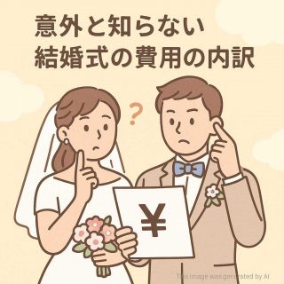 意外と知らない結婚式の費用の内訳