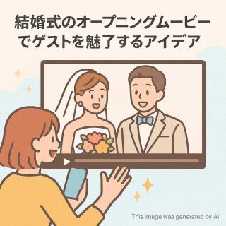 結婚式のオープニングムービーでゲストを魅了するアイデア