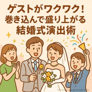 ゲストがワクワク！巻き込んで盛り上がる結婚式演出術