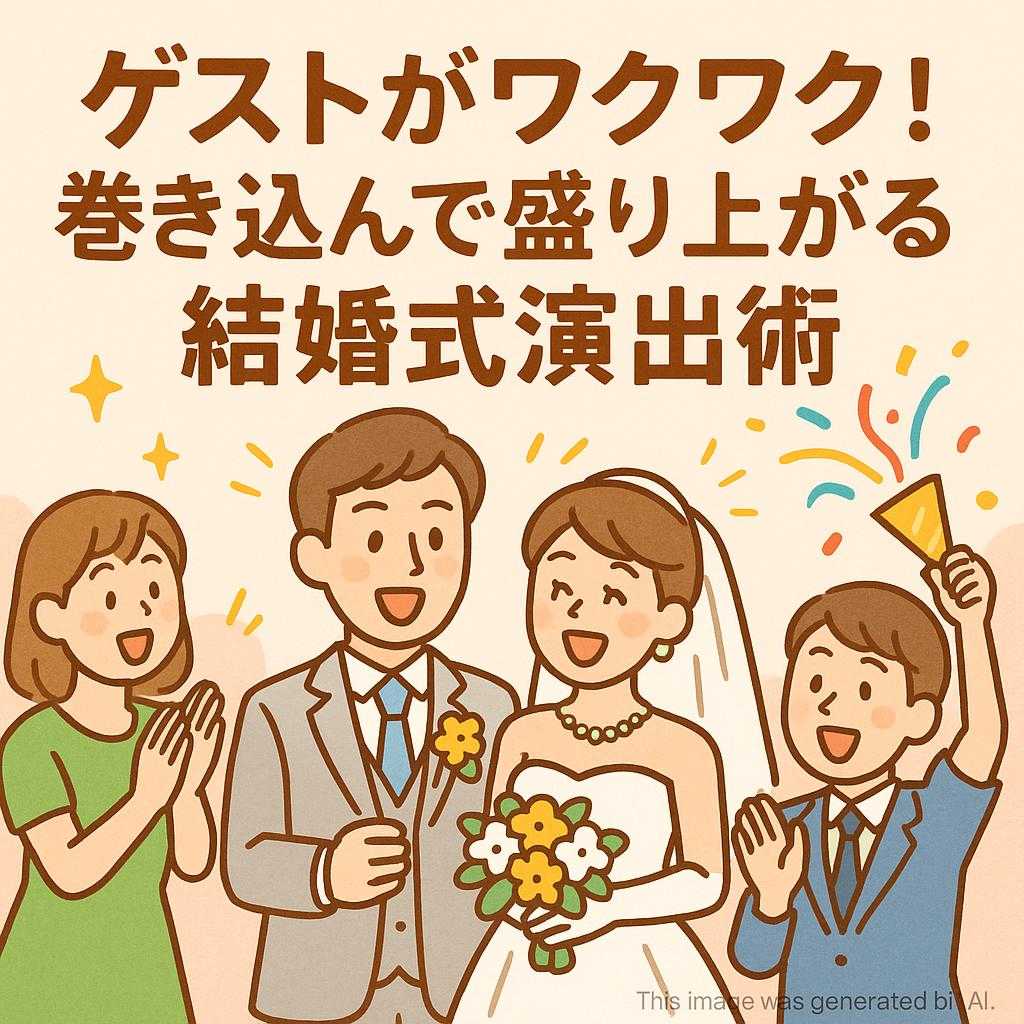 ゲストがワクワク！巻き込んで盛り上がる結婚式演出術