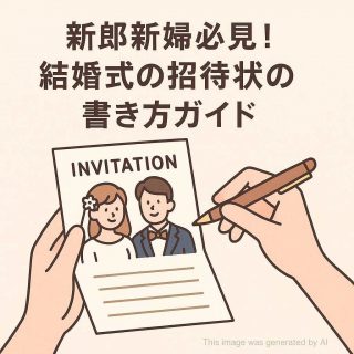 新郎新婦必見！結婚式の招待状の書き方ガイド