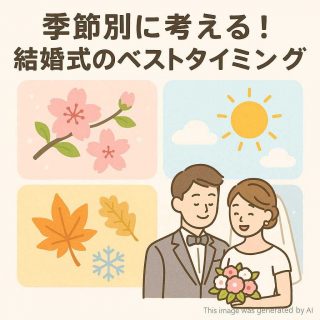 季節別に考える！結婚式のベストタイミング