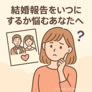 結婚報告をいつにするか悩むあなたへ