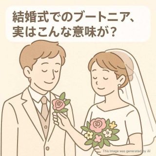 結婚式でのブートニア、実はこんな意味が？
