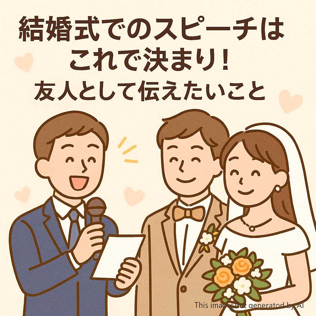 結婚式でのスピーチはこれで決まり！友人として伝えたいこと