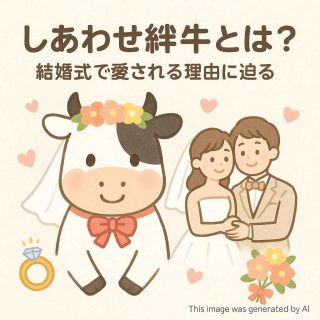 しあわせ絆牛とは？結婚式で愛される理由に迫る