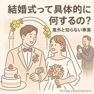 結婚式って具体的に何するの？意外と知らない事実