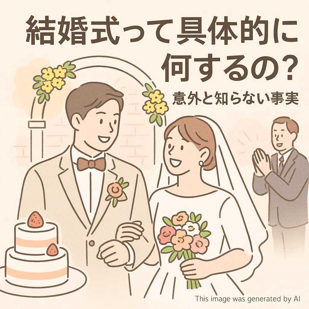 結婚式って具体的に何するの?意外と知らない事実