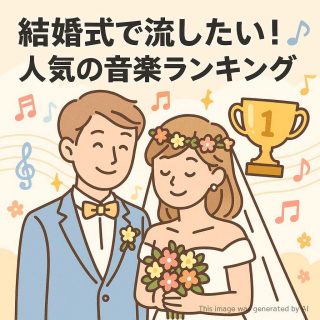 結婚式で流したい！人気の音楽ランキング