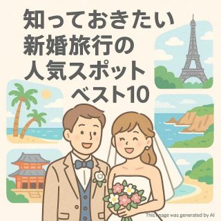 知っておきたい新婚旅行の人気スポットベスト10