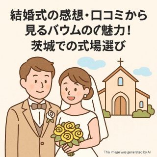 結婚式の感想・口コミから見るバウムの魅力！茨城での式場選び