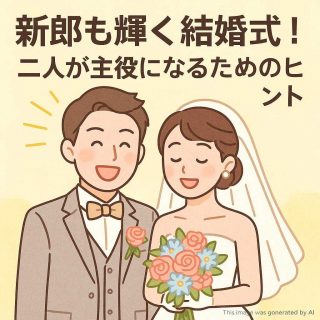 新郎も輝く結婚式！二人が主役になるためのヒント