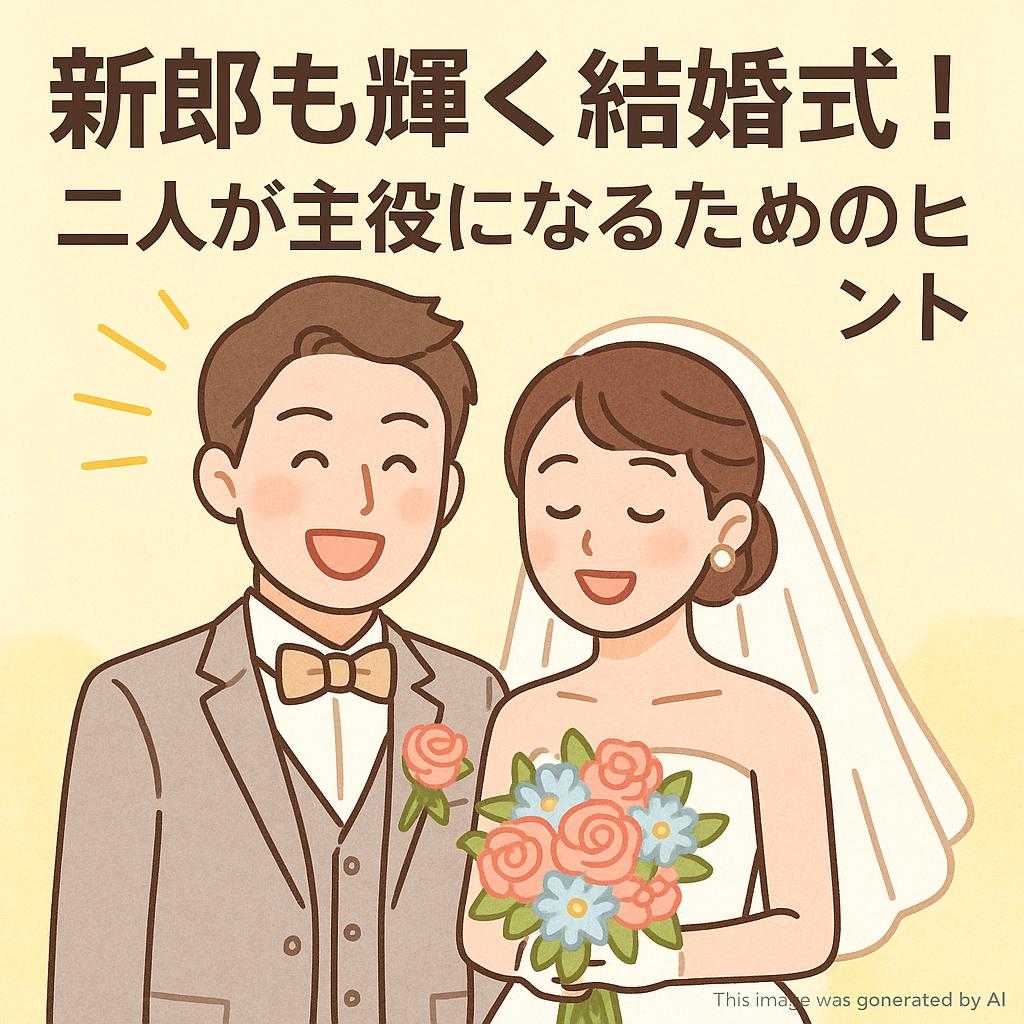 新郎も輝く結婚式！二人が主役になるためのヒント