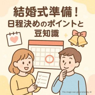 結婚式準備！日程決めのポイントと豆知識
