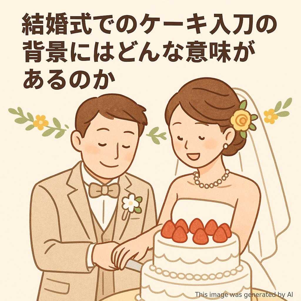 結婚式でのケーキ入刀の背景にはどんな意味があるのか