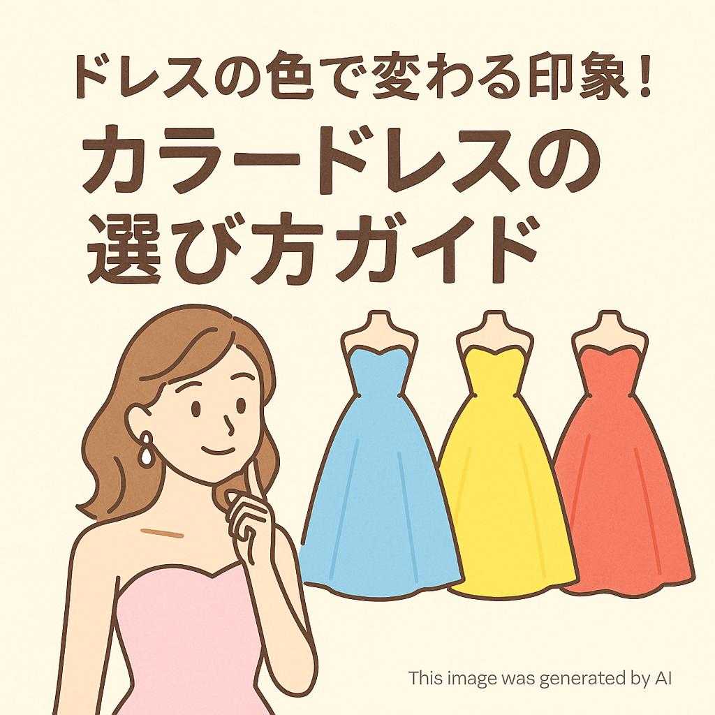 ドレスの色で変わる印象！カラードレスの選び方ガイド